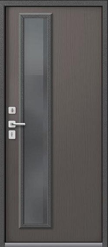 Товар Дверь Термо-10 Антрацит муар - Ясень пепельный DIS007474